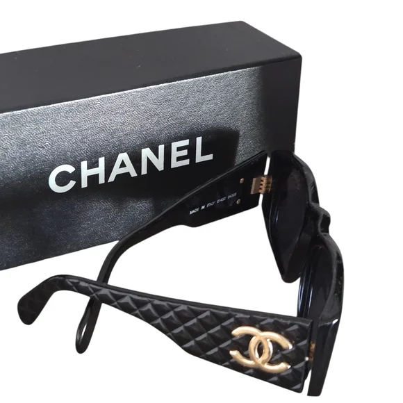 Authentic Chanel Matelassé Coco Mark sunglasses